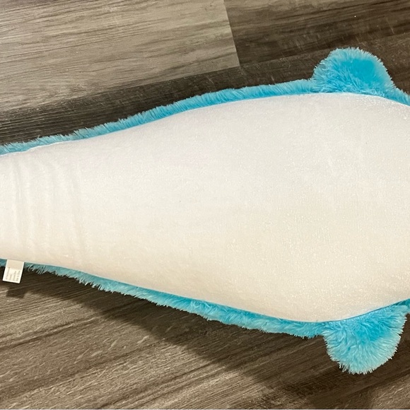 Shalom Toy Collection 36” White & Blue Plush DOLPHIN - Stuffed Animal Toy NEW - Picture 4 of 10